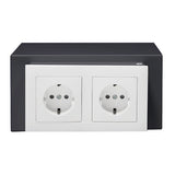Coffre-fort camouflé compact avec deux vraies prises de courant
