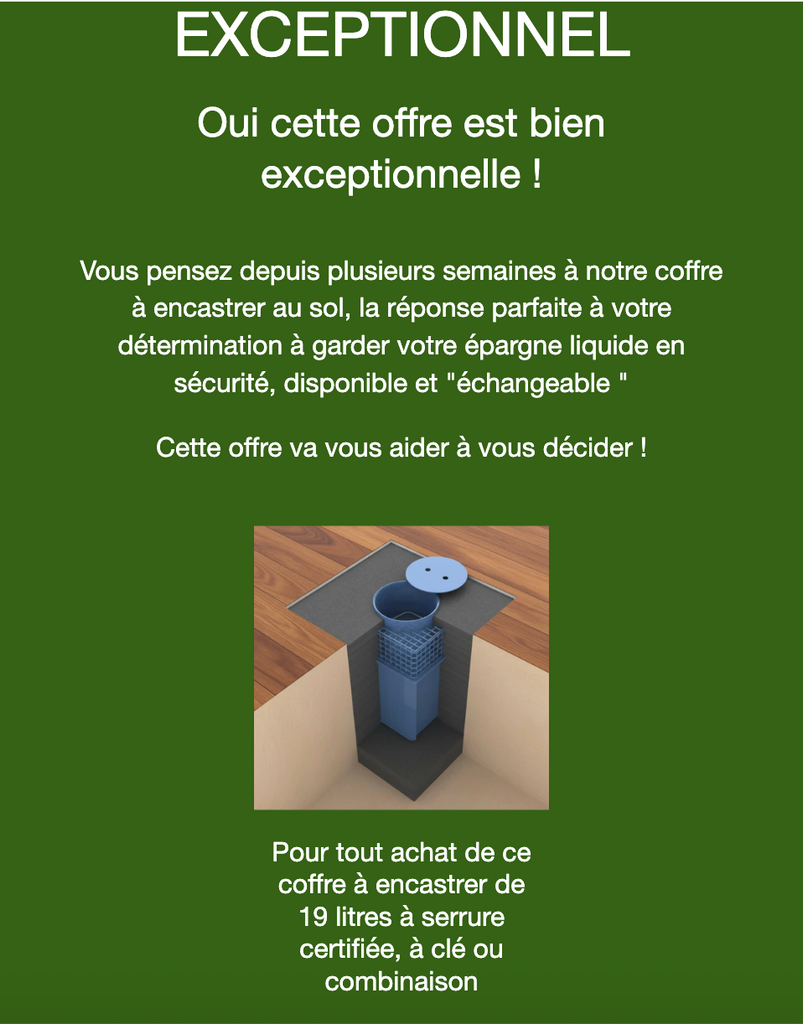 Promo exceptionnelle