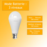 Ampoule d'urgence rechargeable