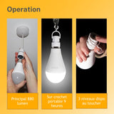 Ampoule d'urgence rechargeable