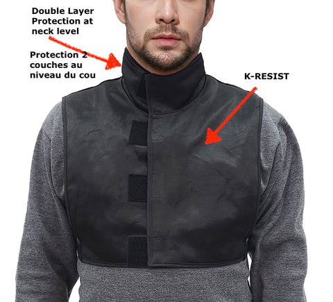 Anti-stab protection (neck - collarbone) - black or camouflage