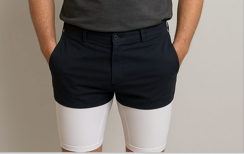 Legging court anti couteau blanc