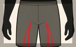Anti-stab black leggings insulating against cold