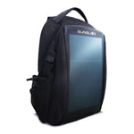Sac à dos noir avec panneau solaire intégré