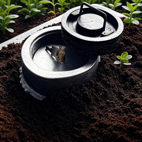 Maxi Coffre fort Nautilus 35 litres à dissimuler et enterrer.