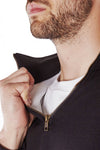 Sweatshirt col montant anti couteau Noir Spectra
